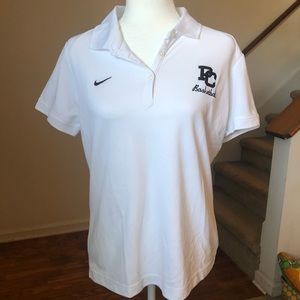 Large White Nike PC Basketball Polo Shirt